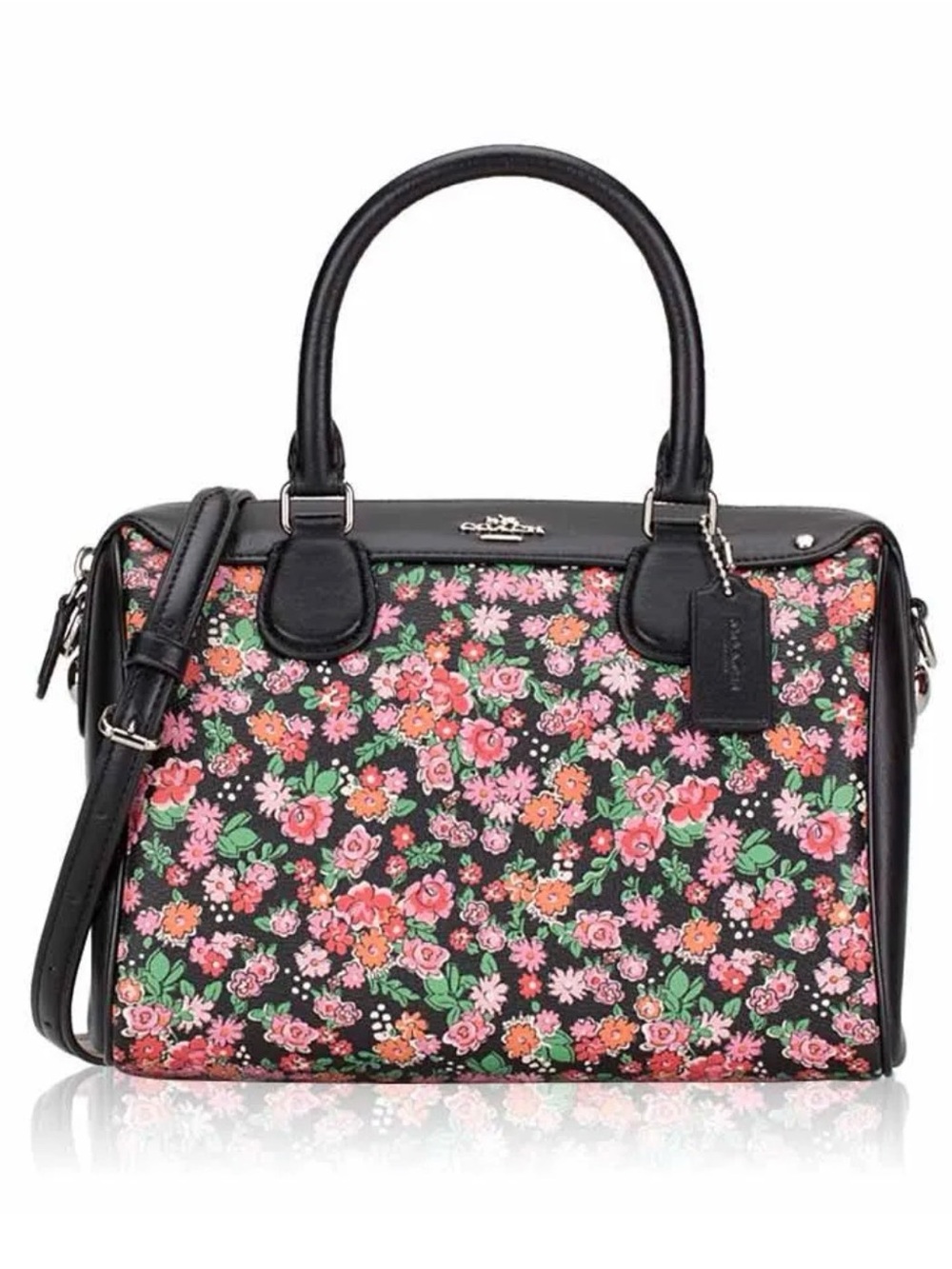 Coach Mini Bennett Satchel in “Posey” Pattern (F57882) - Picture 16 of 16